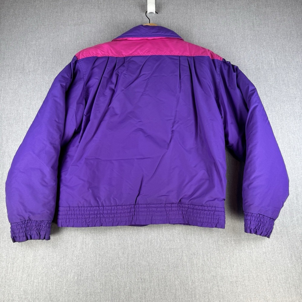 Vintage Helly Hansen Europa Ski Jacket Purple Pink Sz 12 Made Korea 90s - Picture 12 of 16